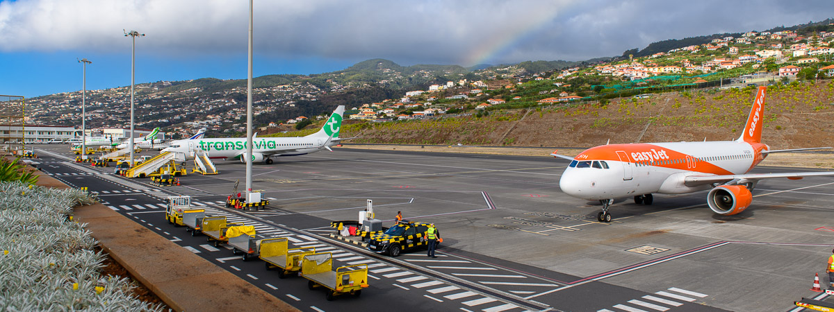 Madeira Flughafen Rollfeld